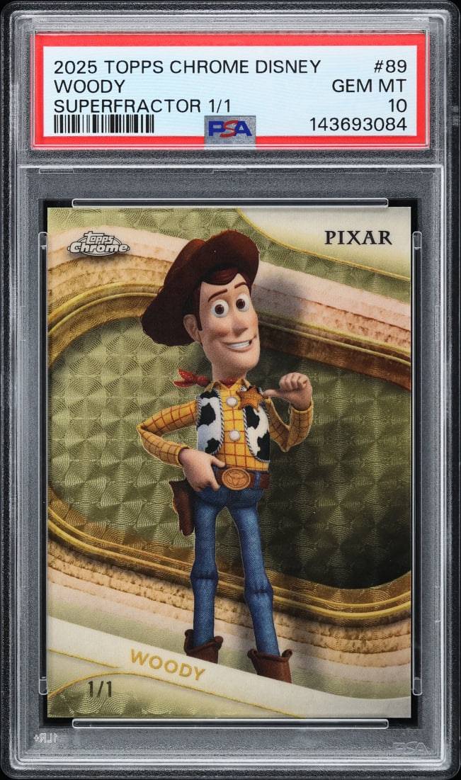 1-of-1 Woody Superfractor Breaks Toy Story Card Sales Record