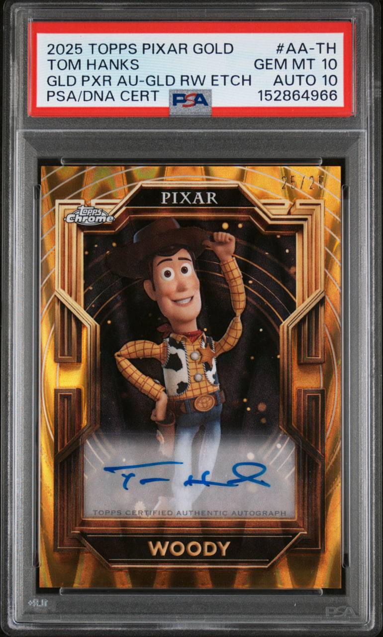 1-of-1 Woody Superfractor Breaks Toy Story Card Sales Record