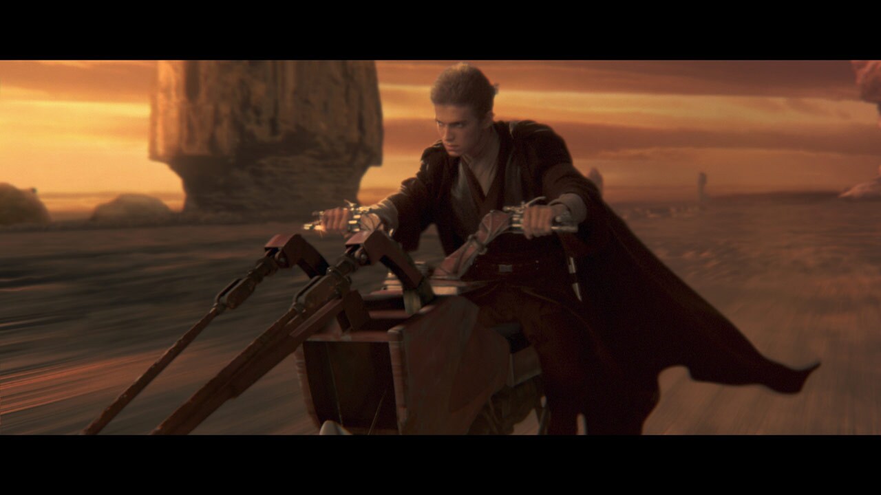 Anakin's poignant return to Tatooine in Episode II is not talked about enough