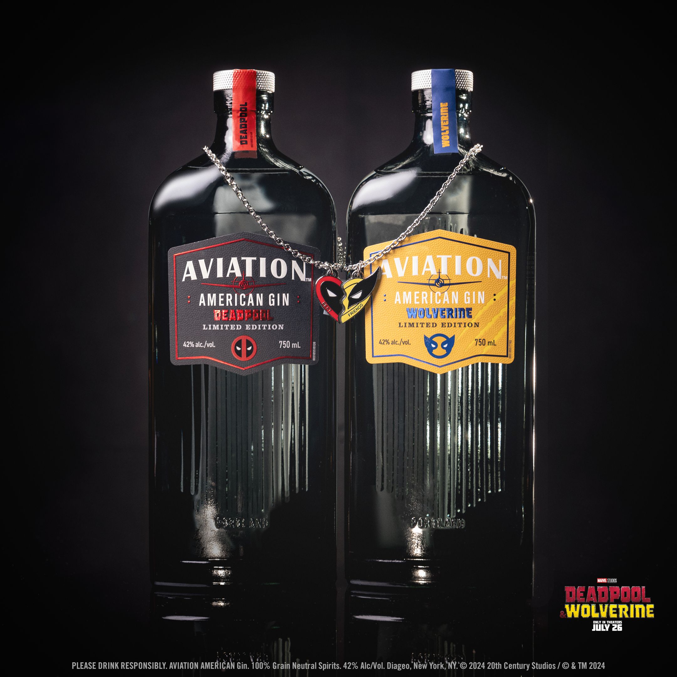 Deadpool and Wolverine team up to take over Aviation American Gin