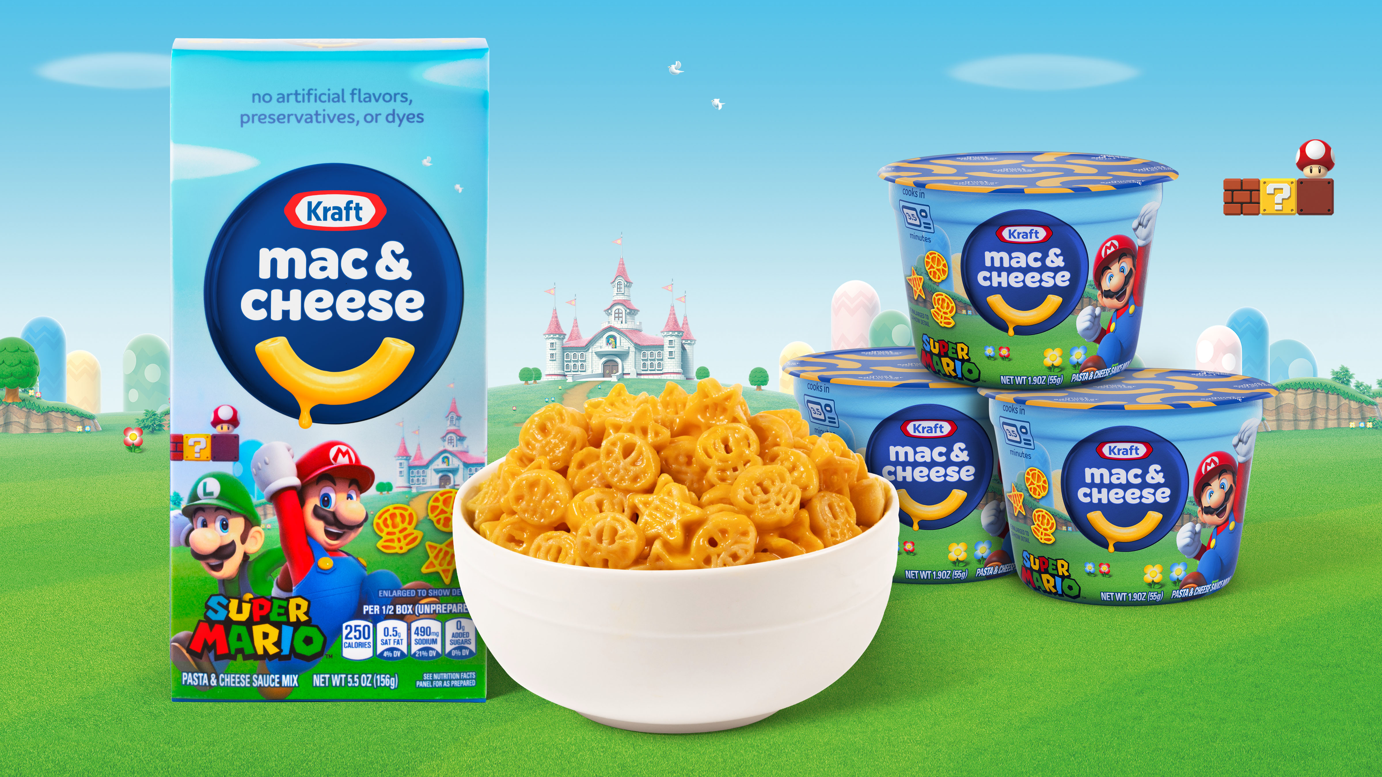 Kraft Mac and Cheese shares new Super Mario shapes