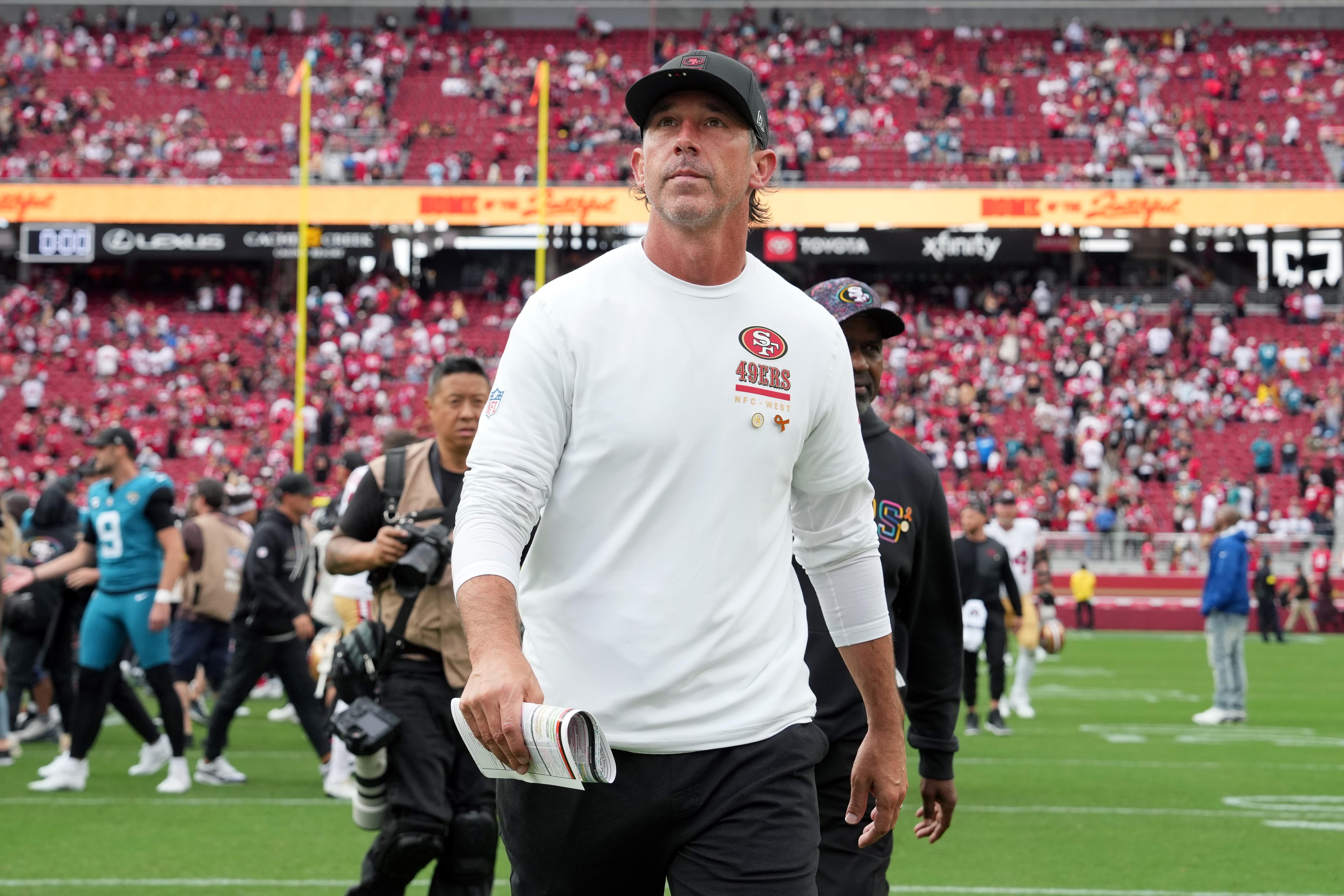 How Kyle Shanahan Would Handle a 49ers Player Goal-Line Fumbling