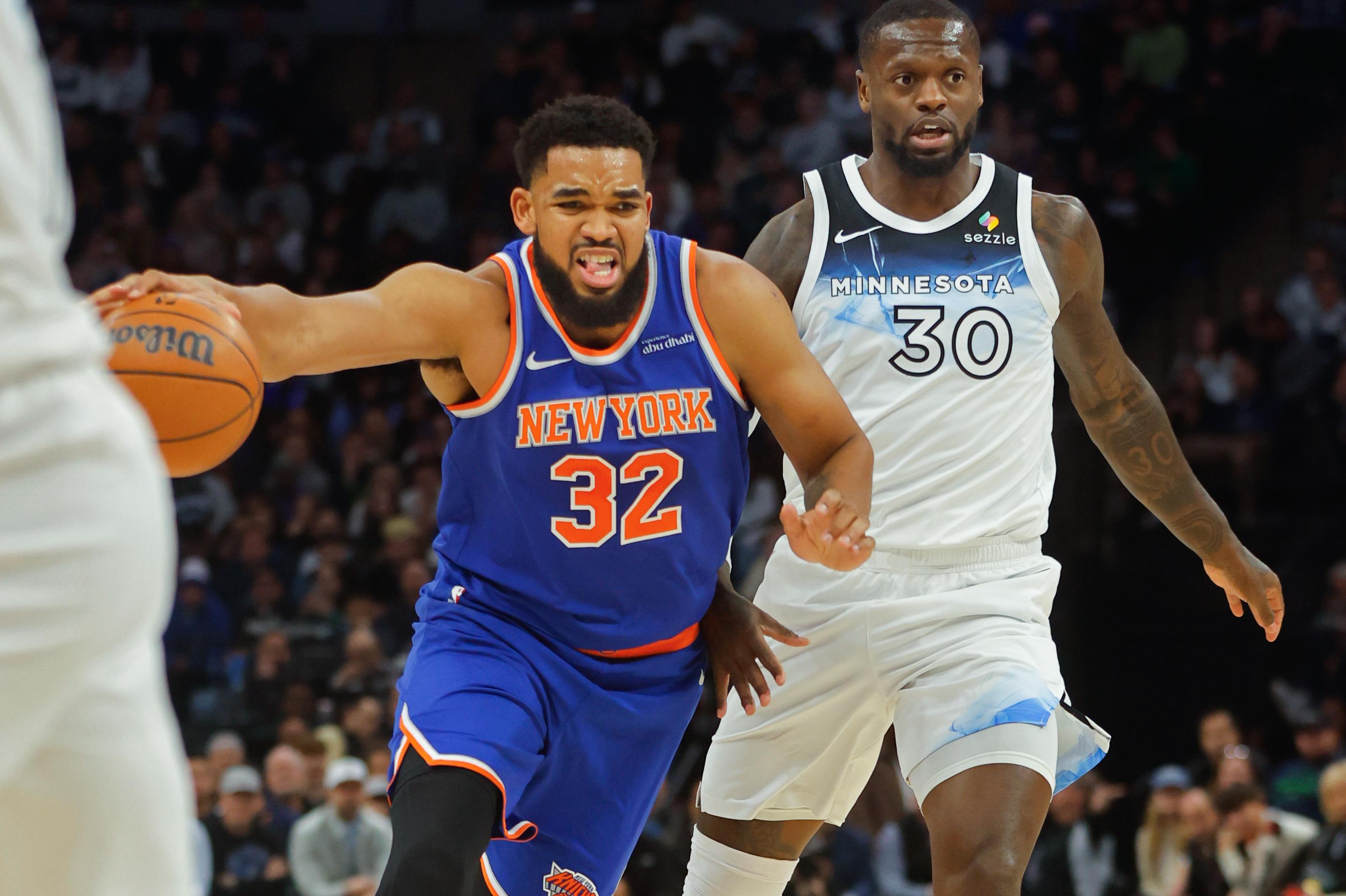 Karl-Anthony Towns makes statement in return as Knicks blow out Wolves