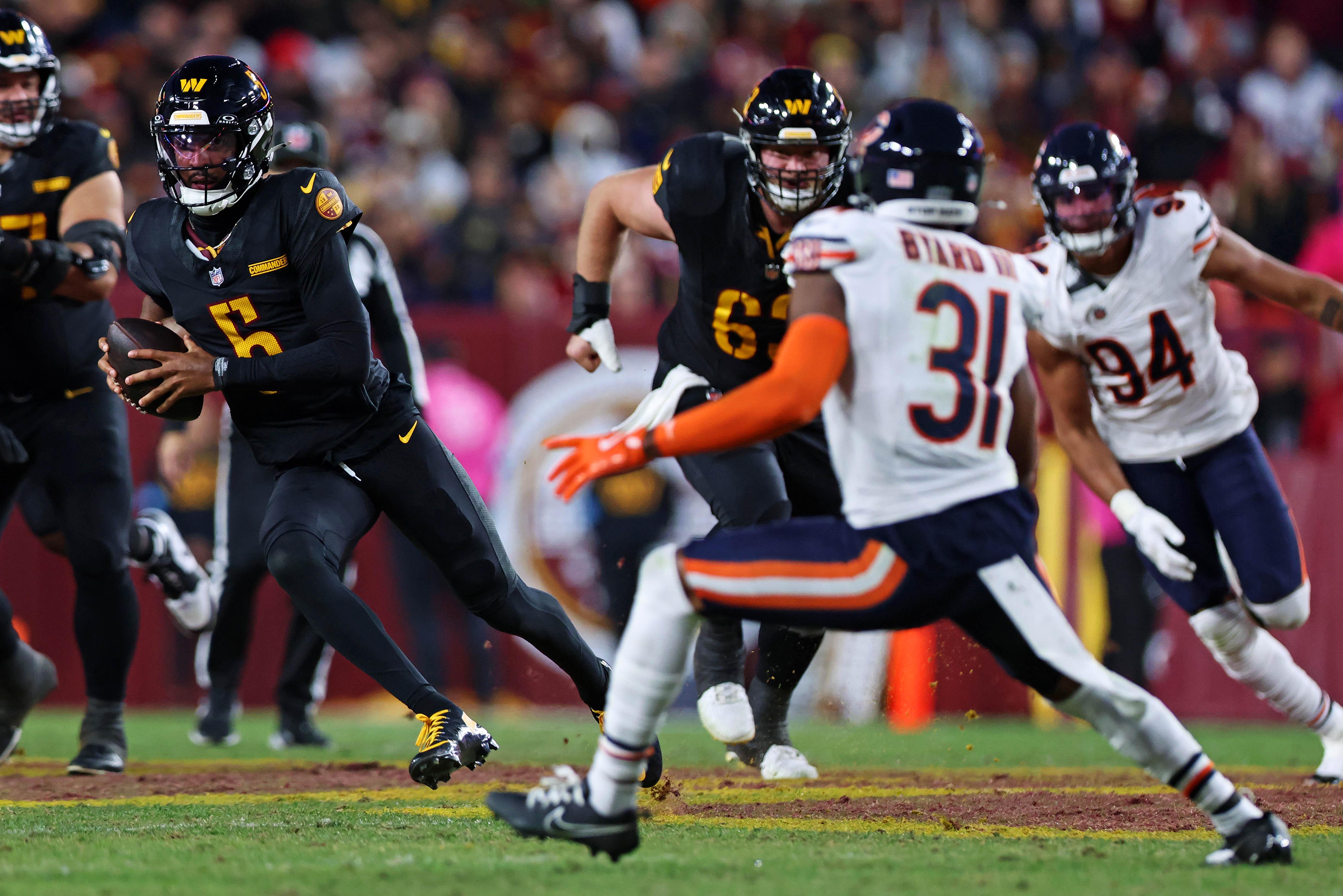 Mismatch for Bears defense begins with Commanders' Jayden Daniels