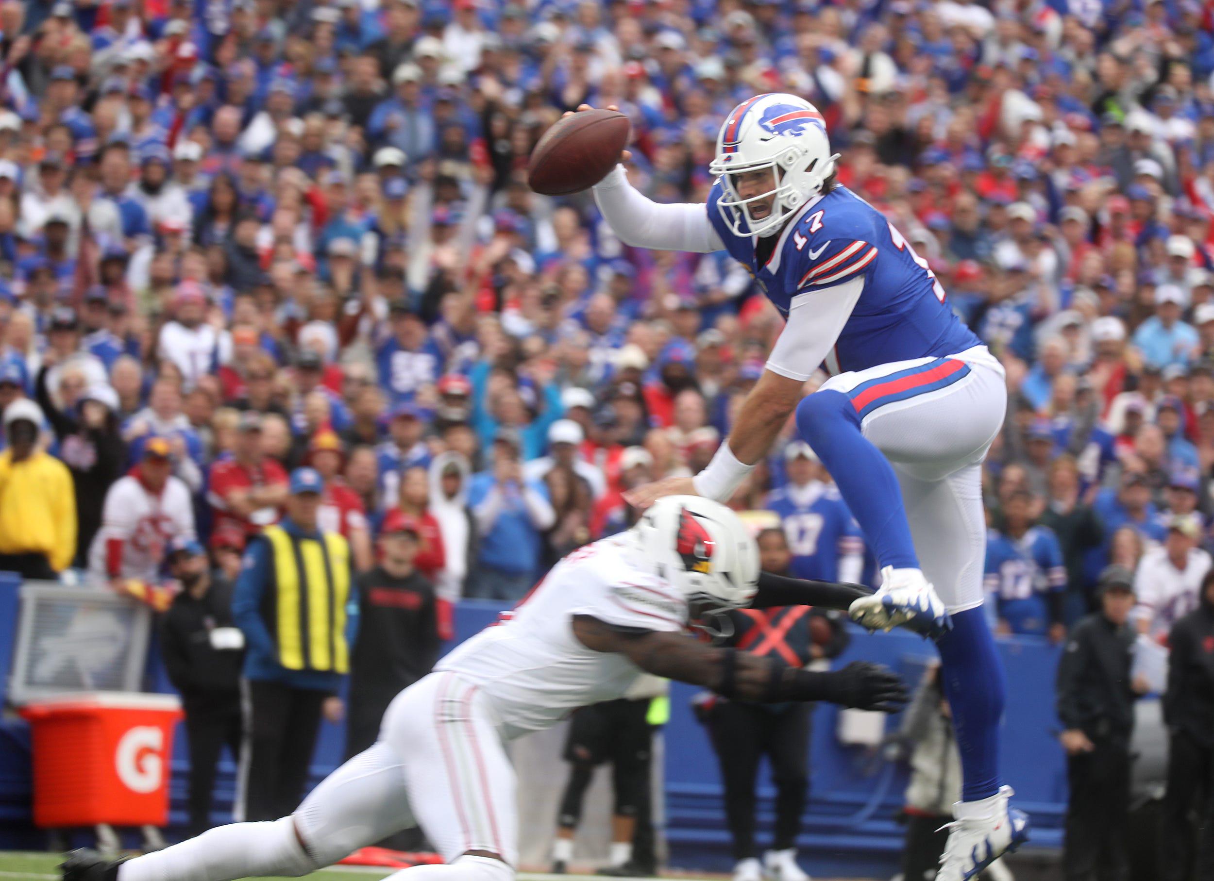 Bills teammates react to QB Josh Allen’s touchdown hurdle: ‘That’s our Josh!’