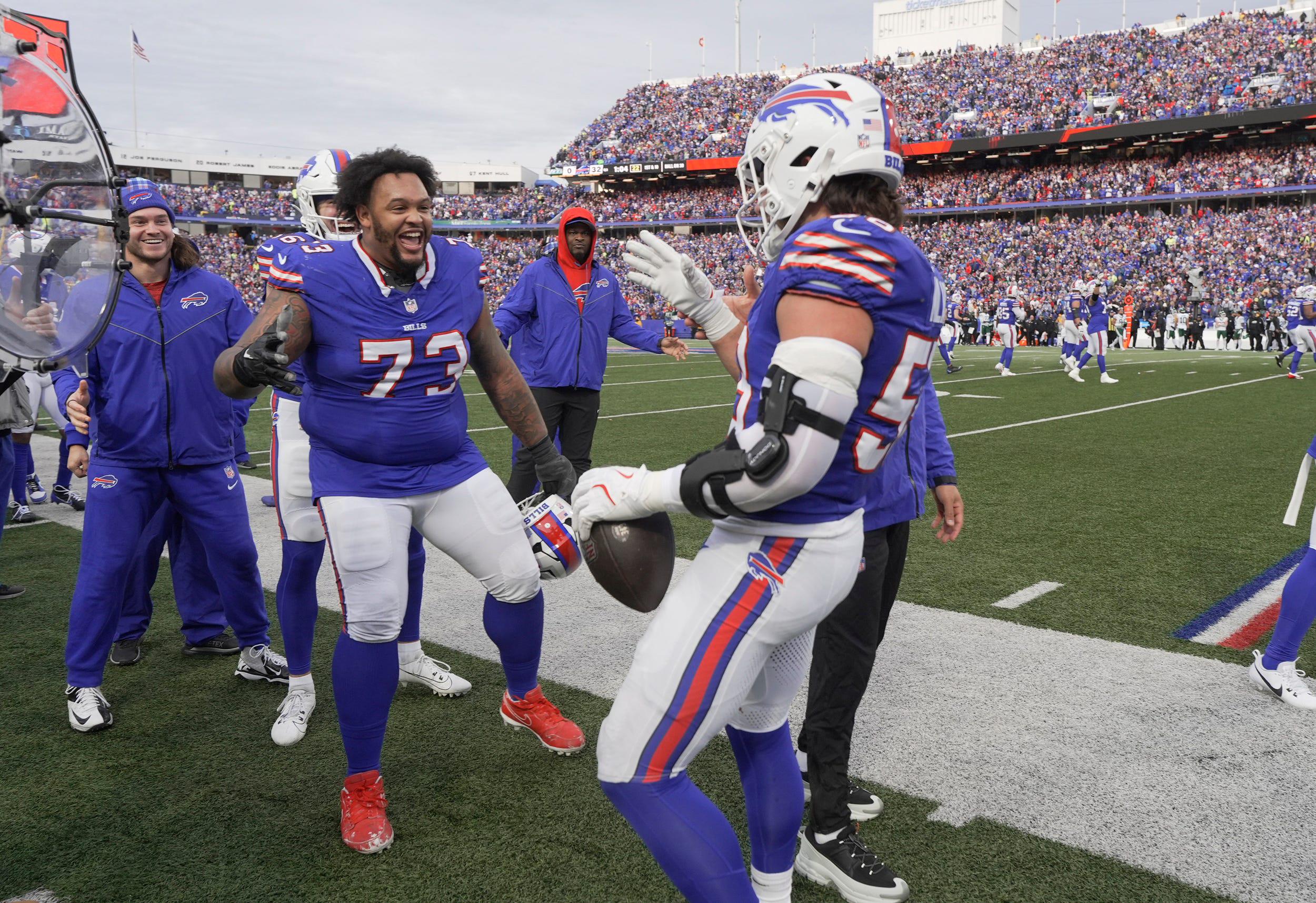 Dion Dawkins drops legendary third-person reference when asked how Bills stopped the Broncos Nik Bonitto