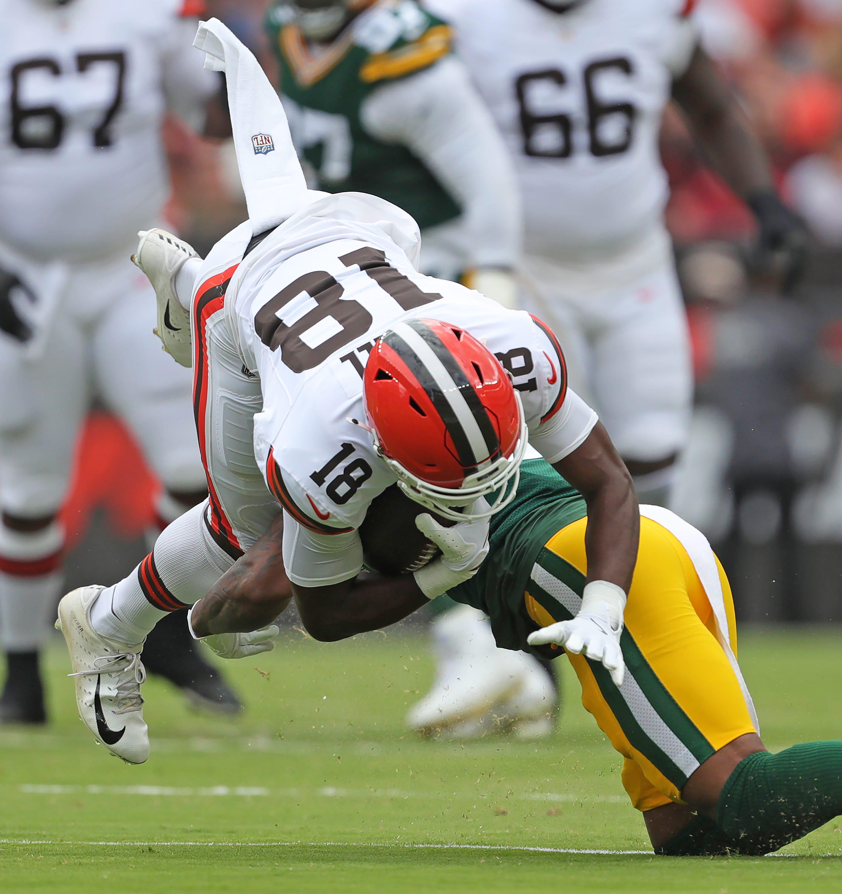 Cleveland Browns Young Receiver Carted Off vs. Jacksonville