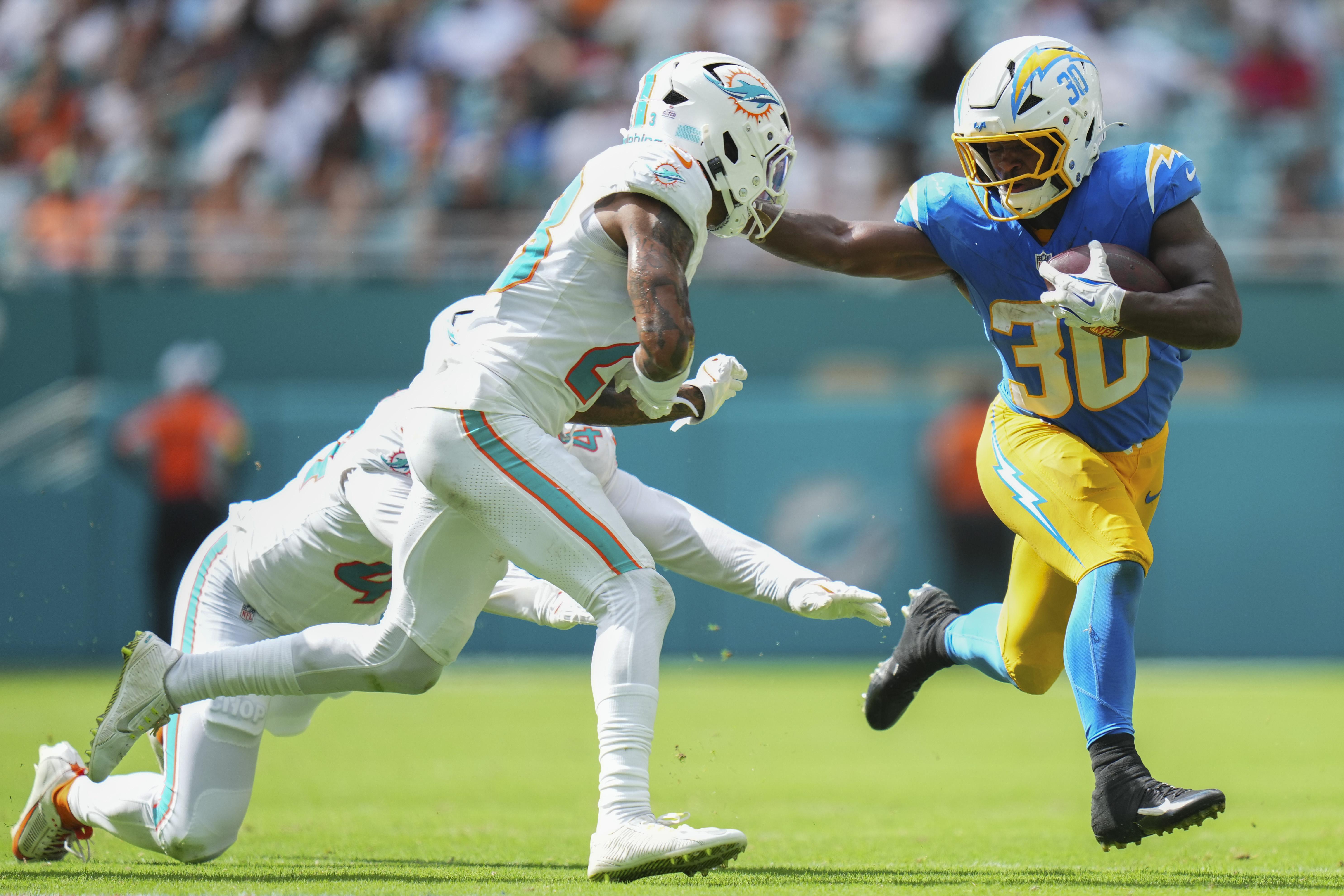 Kimani Vidal becomes fantasy football waiver wire Week 7 darling after outburst
