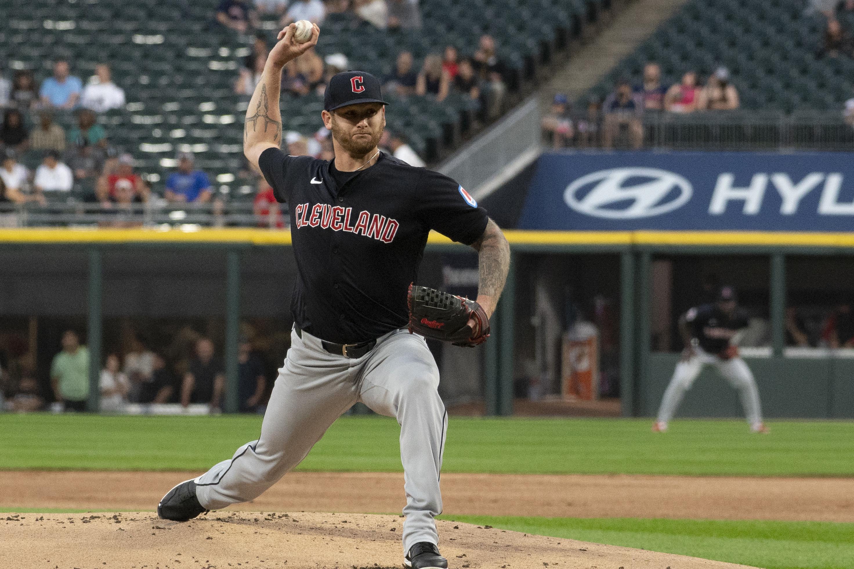 Guardians Starting Pitcher Exits Game After Being Hit In Leg By Line Drive