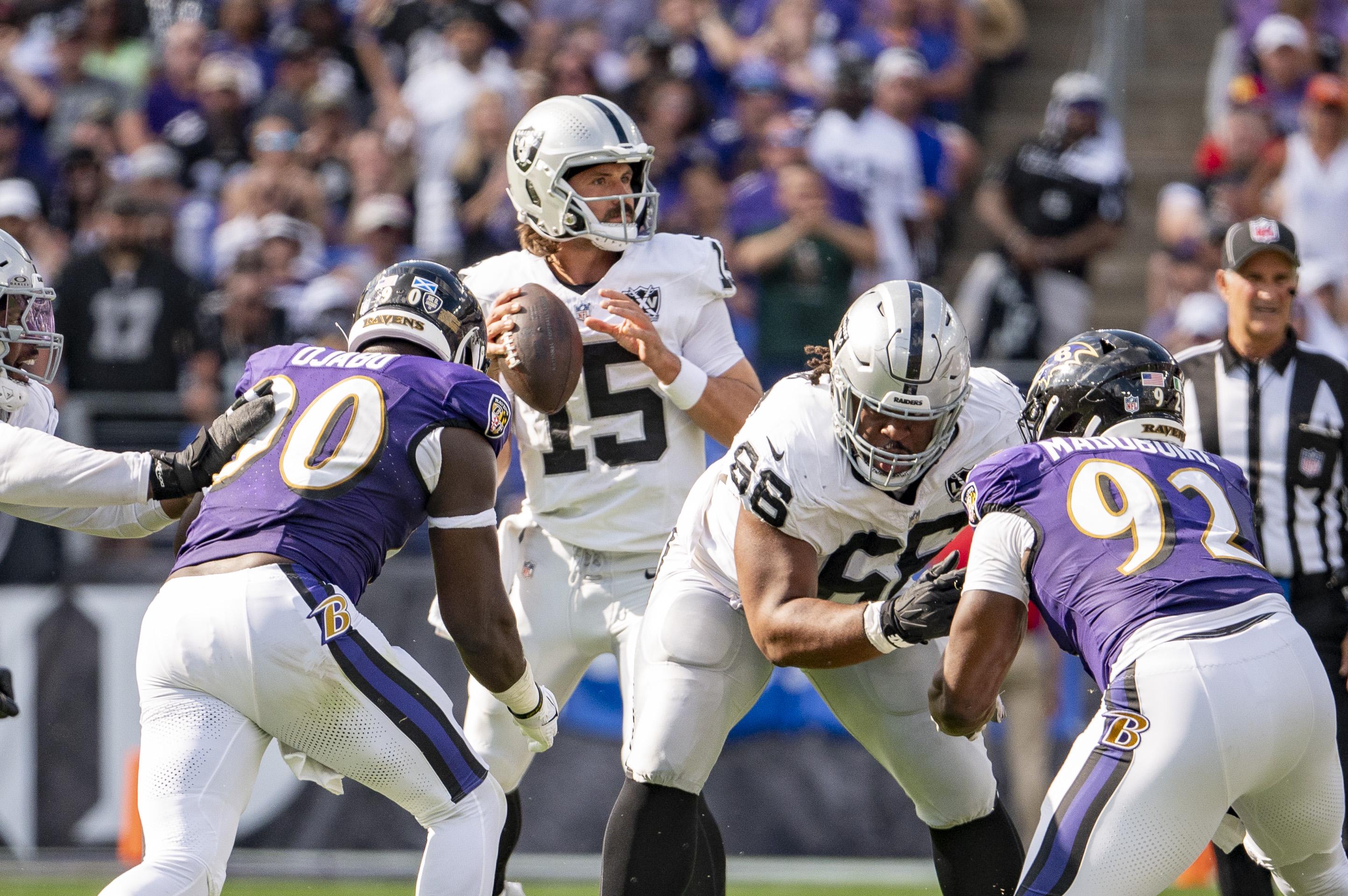 Despite Shaky OL, Raiders Take Down Ravens