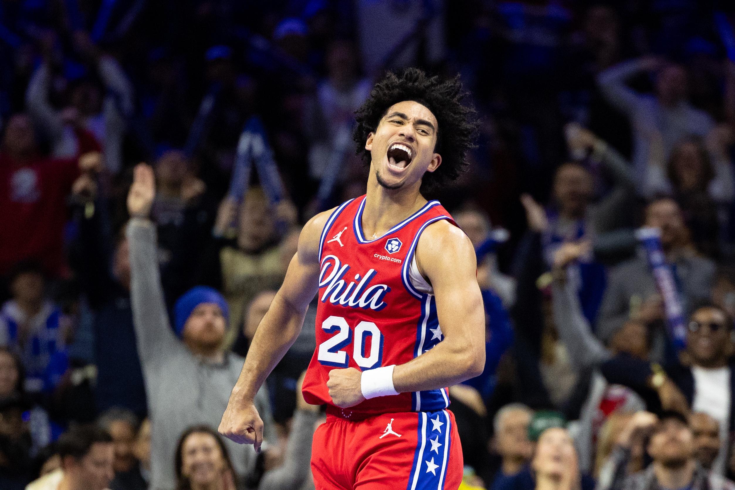 Jared McCain Dubs Himself 'Rookie of the Year' After 30-Point Performance for 76ers