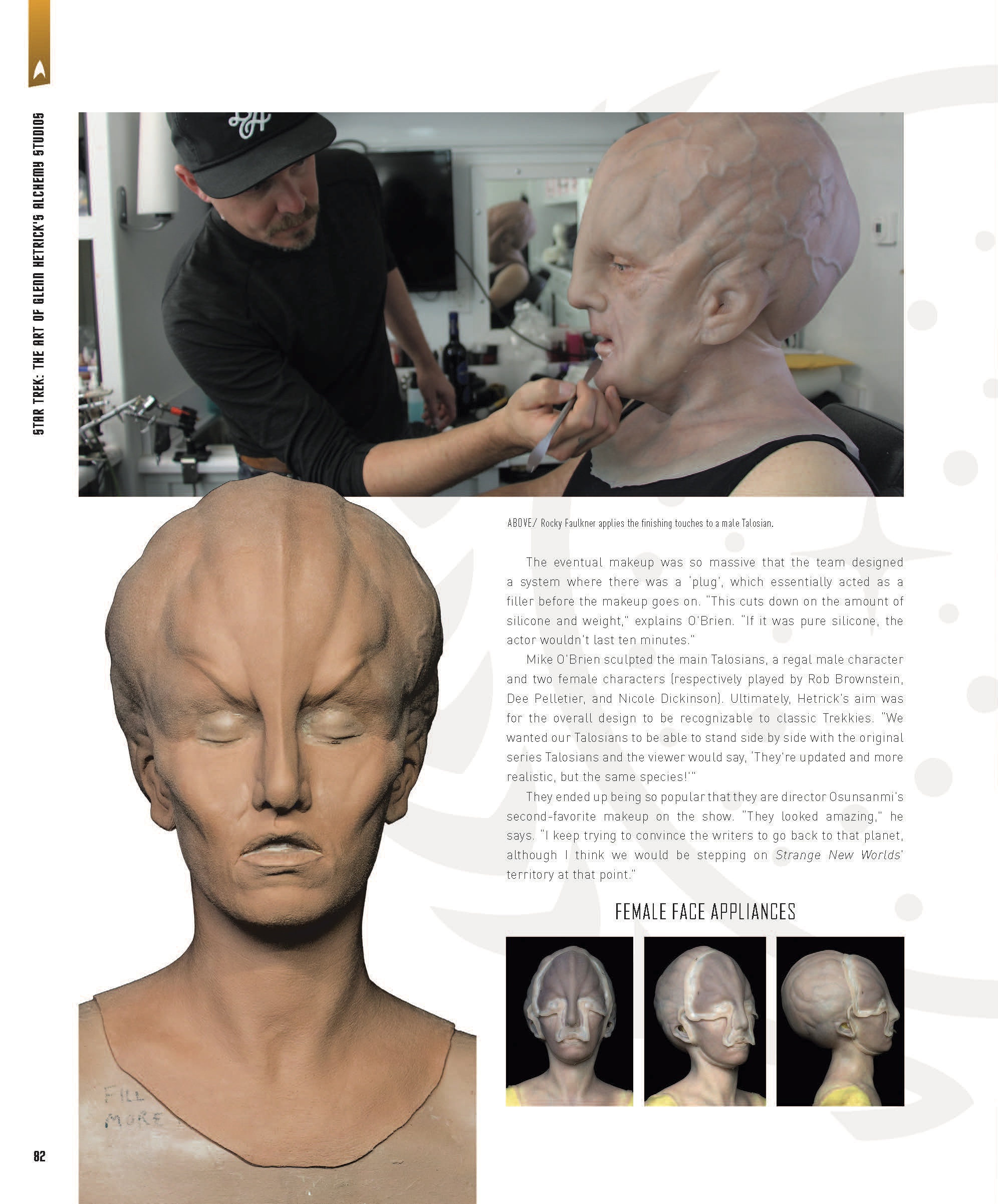 Go inside Star Trek The Art of Glenn Hetrick's Alchemy Studios for a look at prosthetics