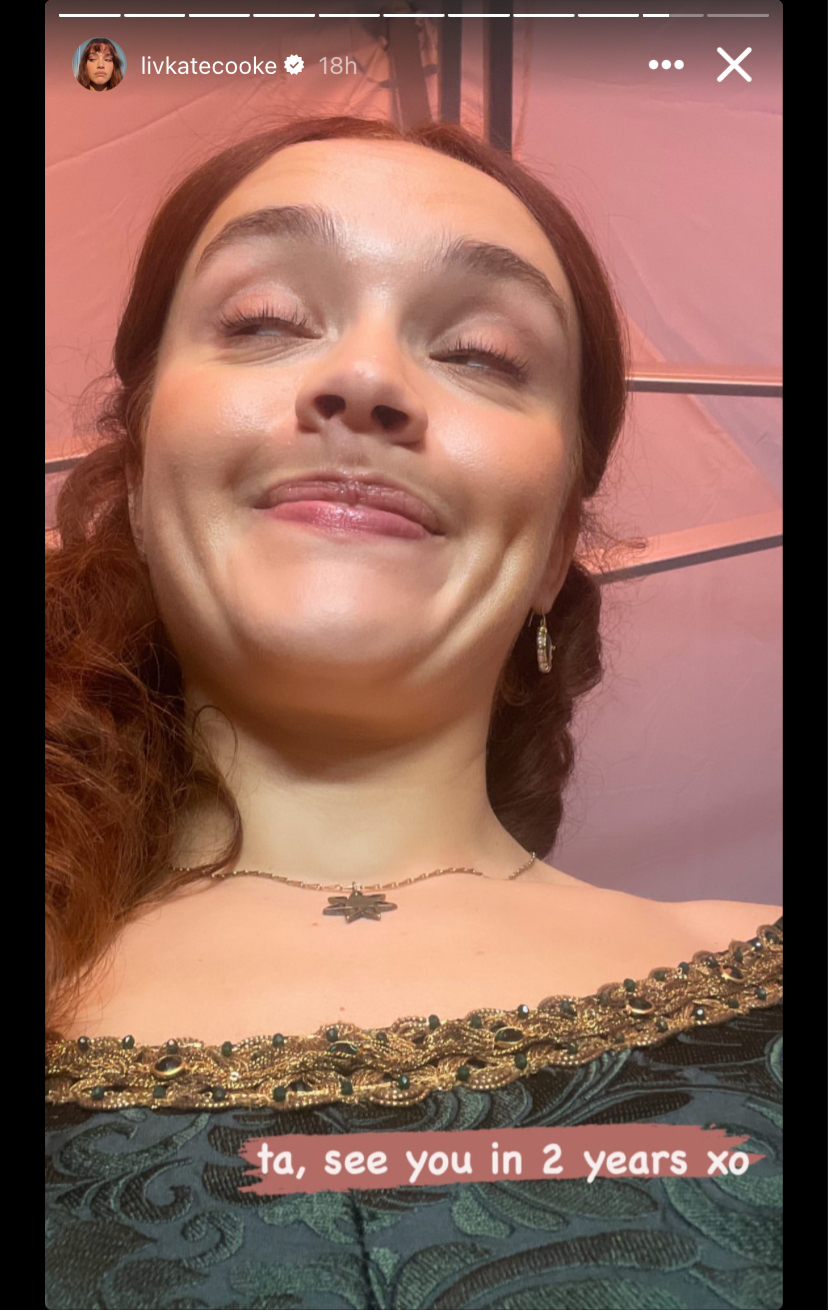 House of the Dragon star Olivia Cooke: "Ta, see you in 2 years"