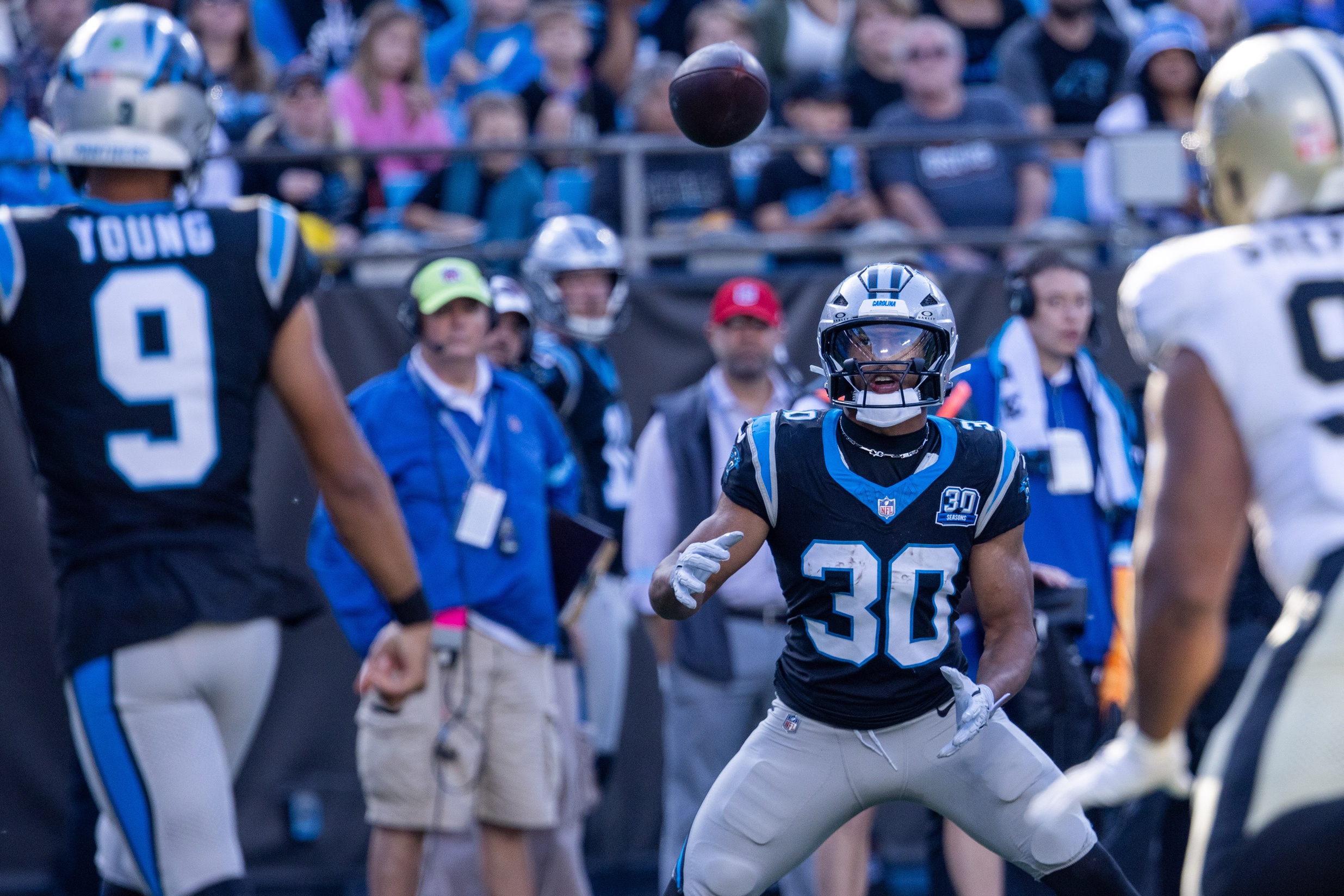 Chuba Hubbard leads Panthers' list of studs from overtime win vs. Giants in Germany