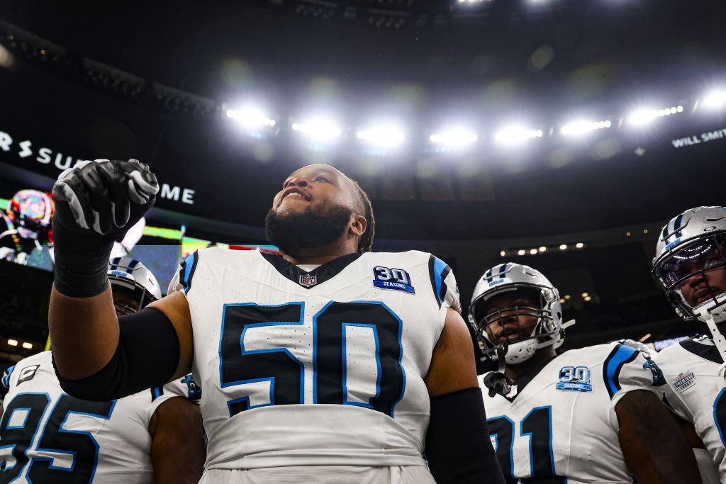 Pat McAfee and friends give Panthers offensive line highest honors in NFL for Week 10