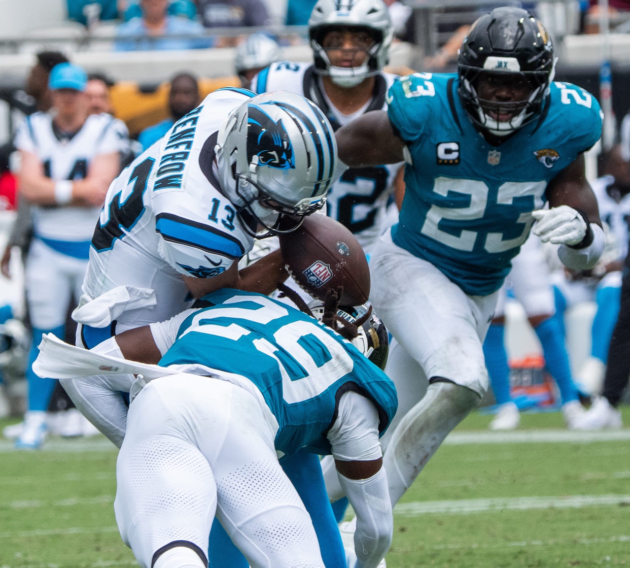 Why Panthers vet Hunter Renfrow isn't blaming Bryce Young for 'hospital ball'