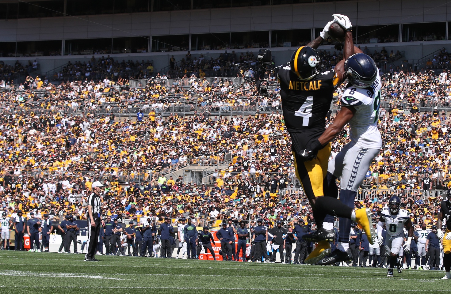 Seahawks keep DK Metcalf mostly-contained in foiled revenge game vs. Steelers