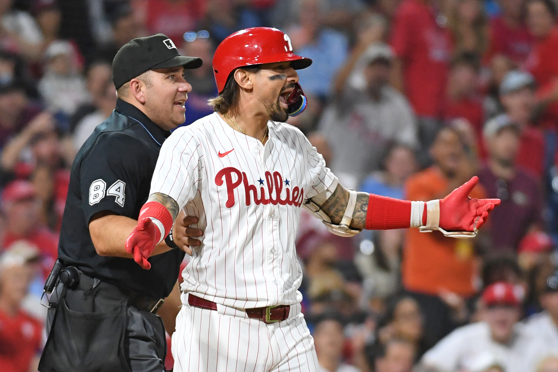 Benches Clear After Tampa Bay Rays Plunk Philadelphia Phillies' Nick Castellanos