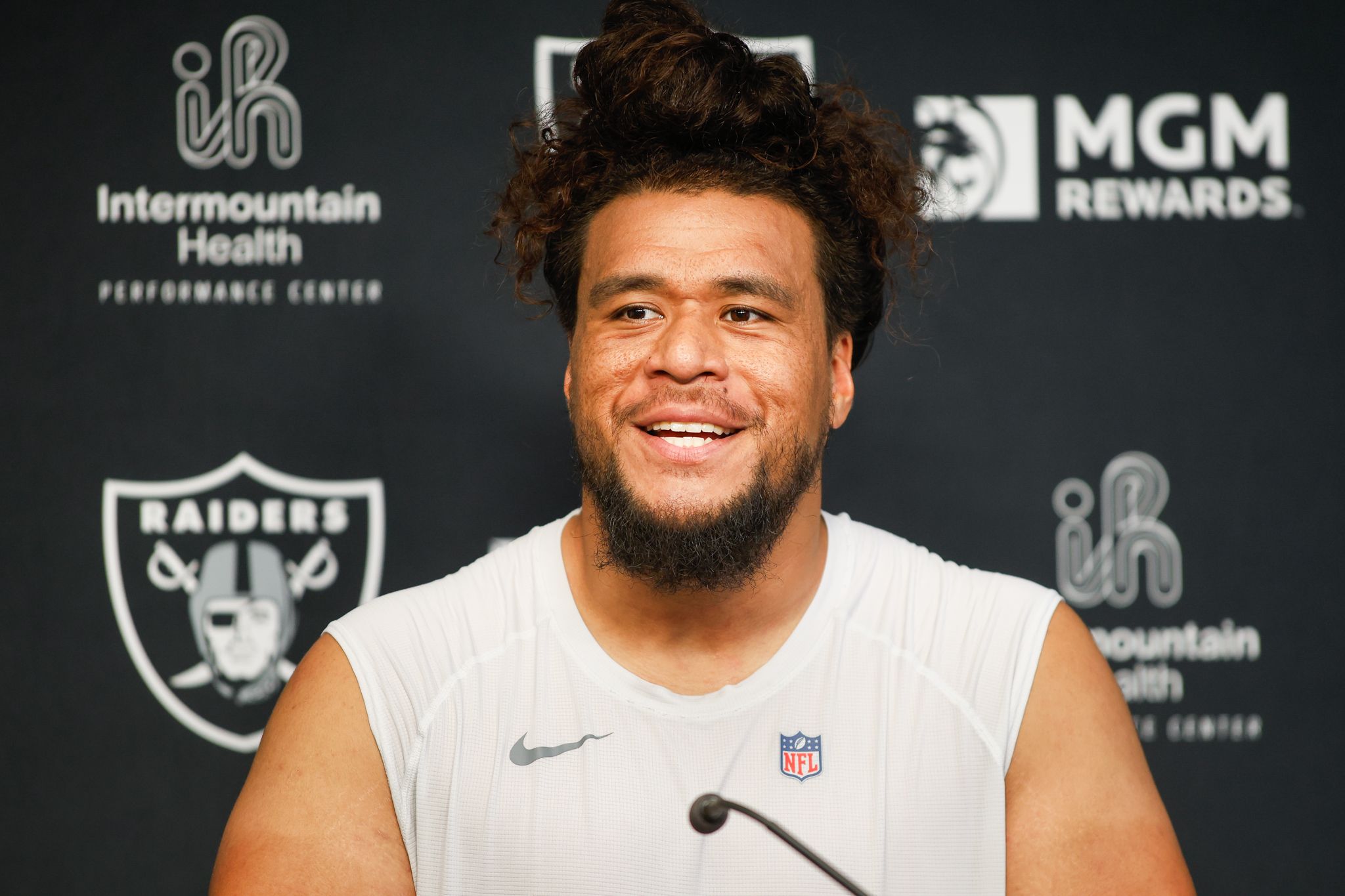 WATCH: Raiders DL Leki Fotu Speaks Following Week 1 Practice