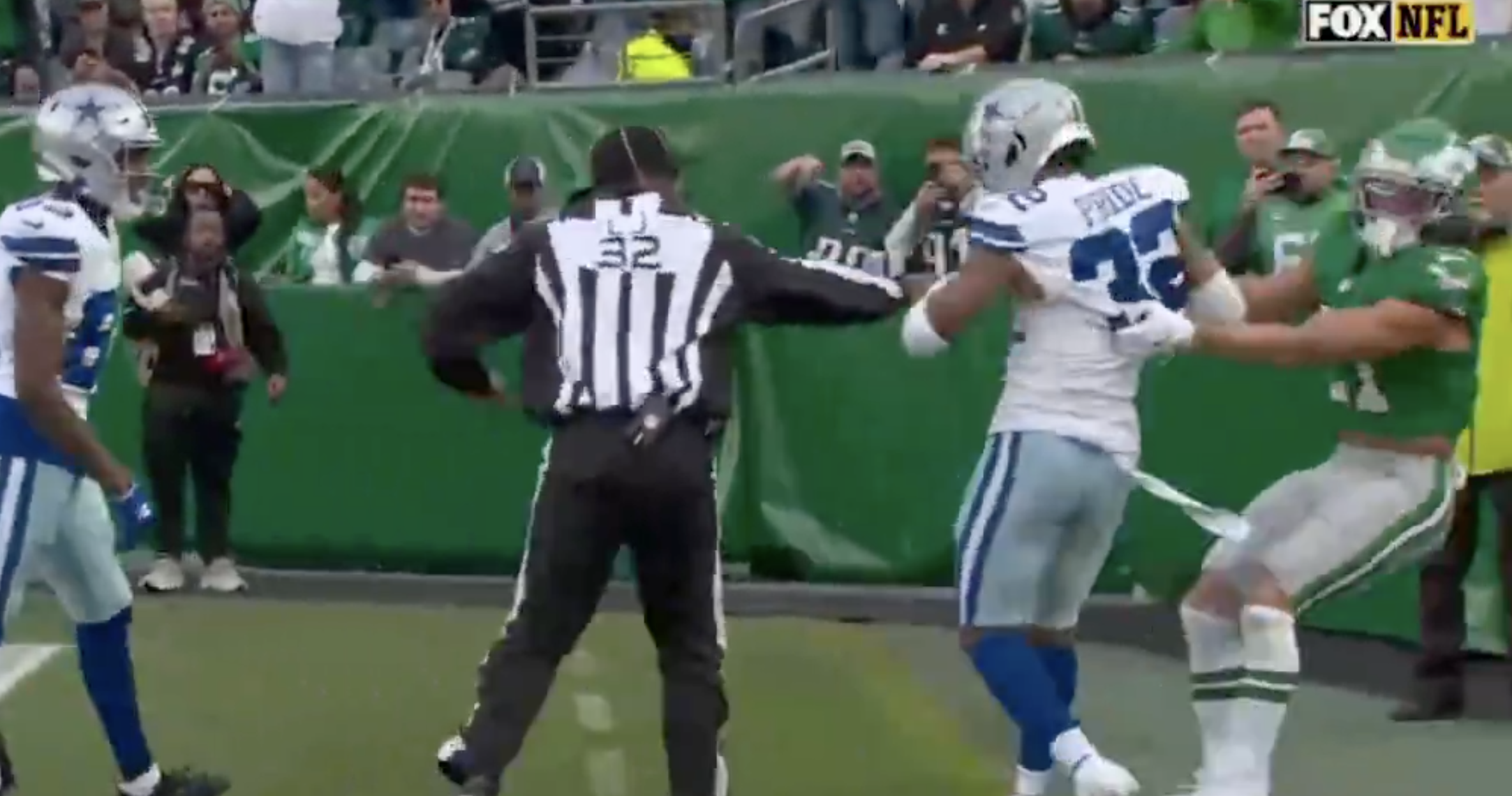 Cowboys-Eagles Brawl Leads to Multiple Ejections in Final Minutes of Blowout 