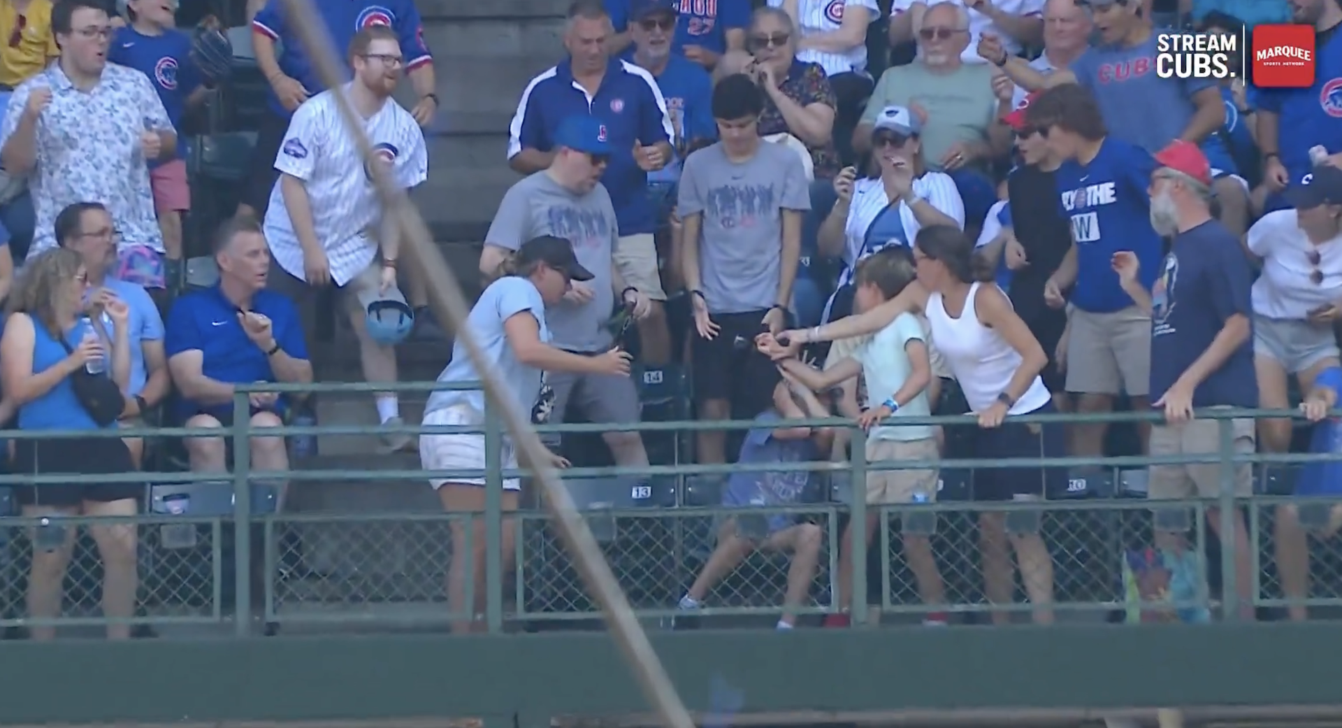 Young Fan Catches Nico Hoerner Foul Ball in Hat to Save Another Fan