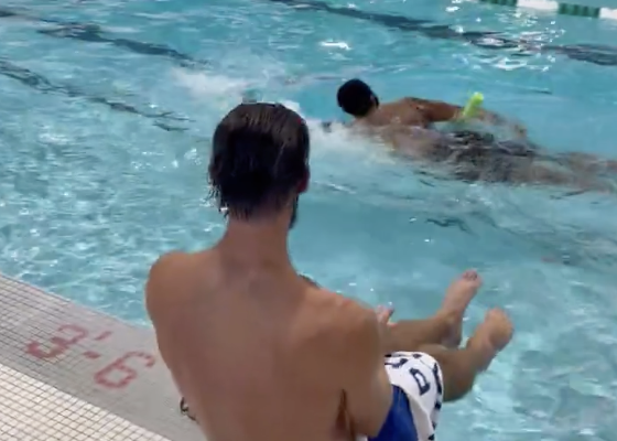 Ravens Taught How to Swim by Michael Phelps, 'Raced' Olympic Legend