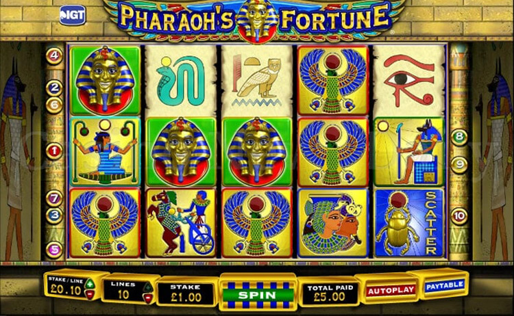 pharaohs fortune slot machine