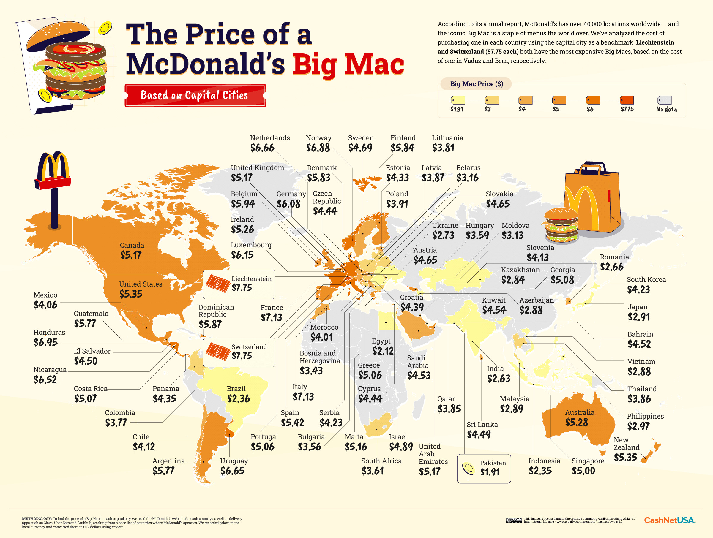 Here's How Much a Big Mac Costs Around the World