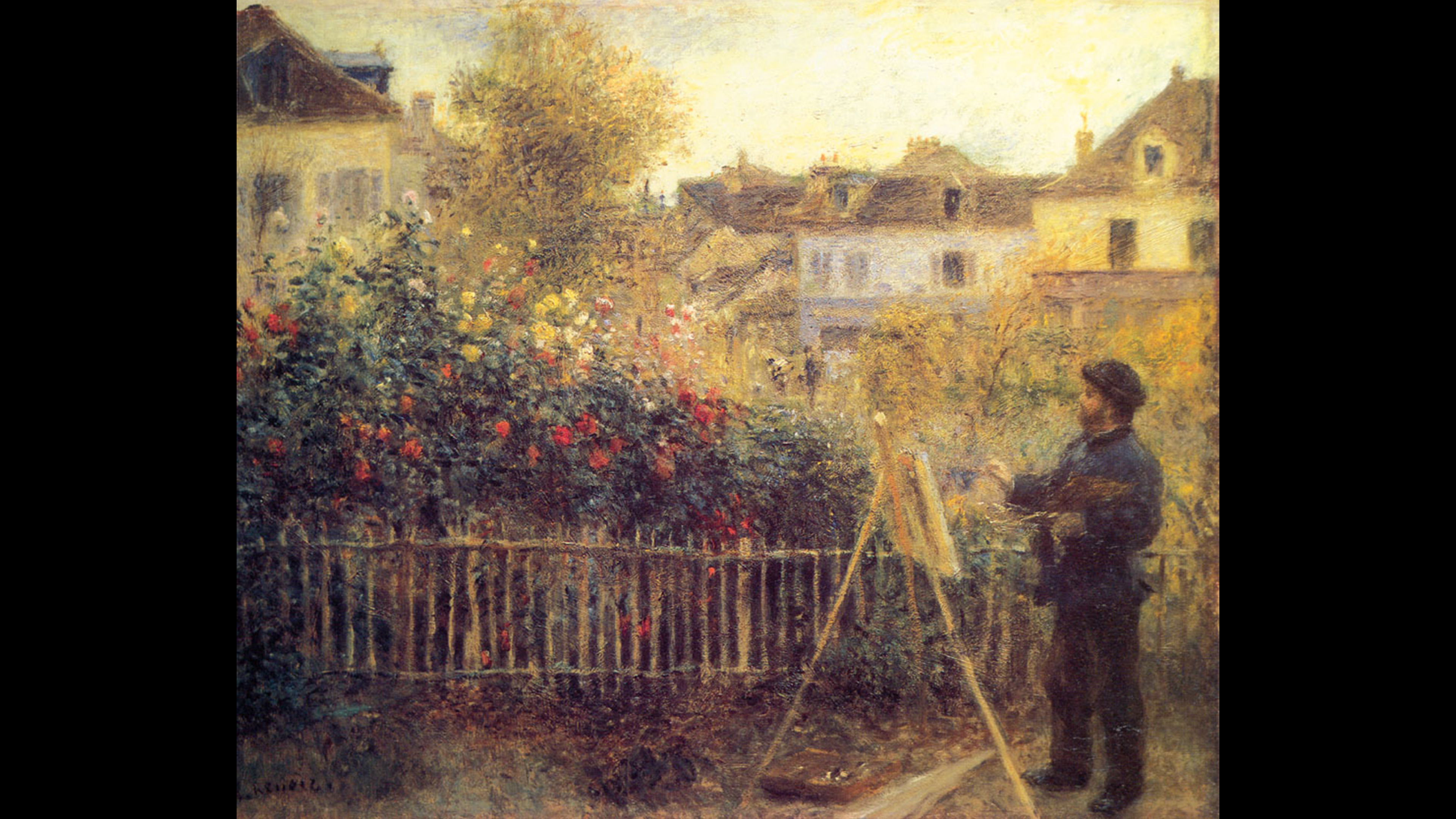 Monet Painting in His Garden by 2024 Pierre-Auguste Renoir