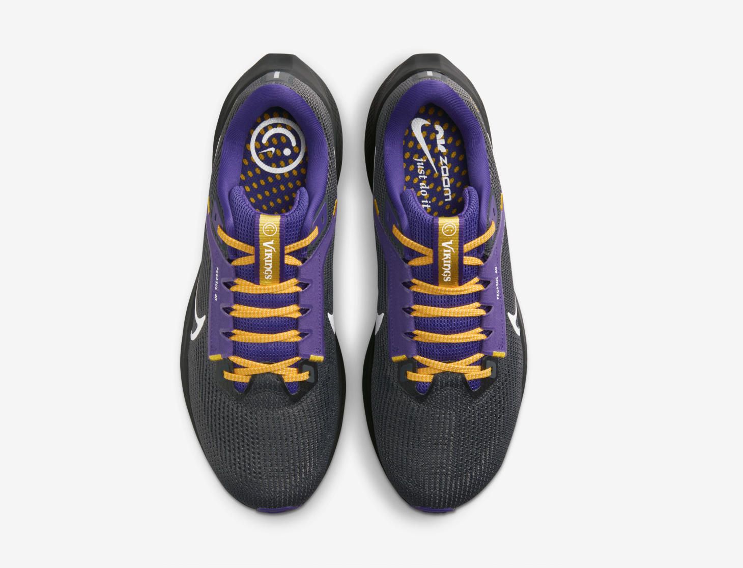 nike air zoom pegasus 36 in vikings purple and gold