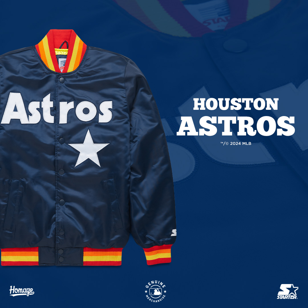 Veste Bomber Vintage Starter Houston Astros - Taille XL, MLB, Occasion