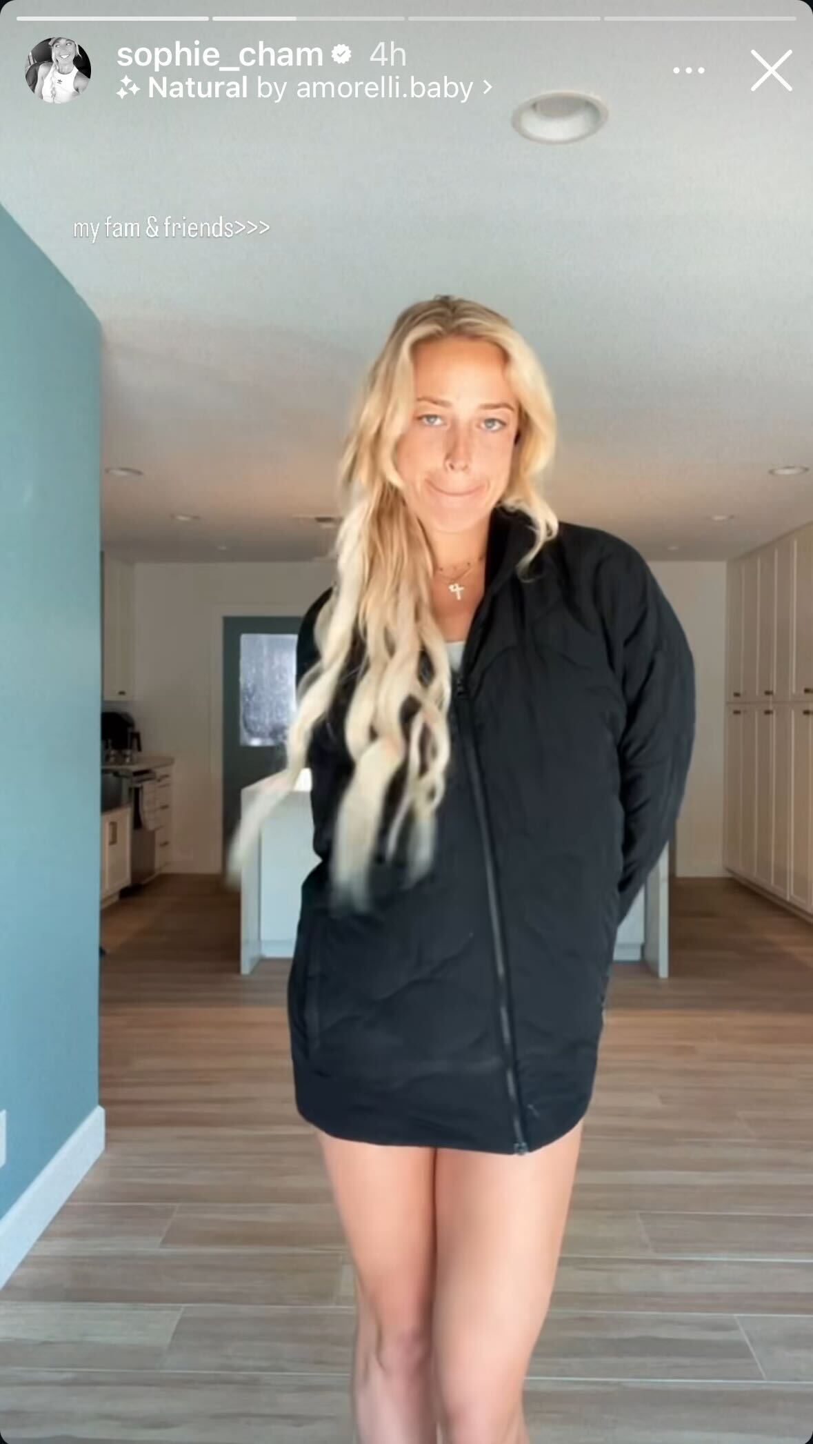 WNBA star Sophie Cunningham flaunts lips and legs in dance shimmy selfie