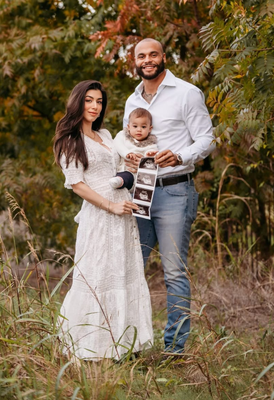 Dak Prescott, fiancée Sarah Jane Ramos announce pregnancy news in adorable  photos
