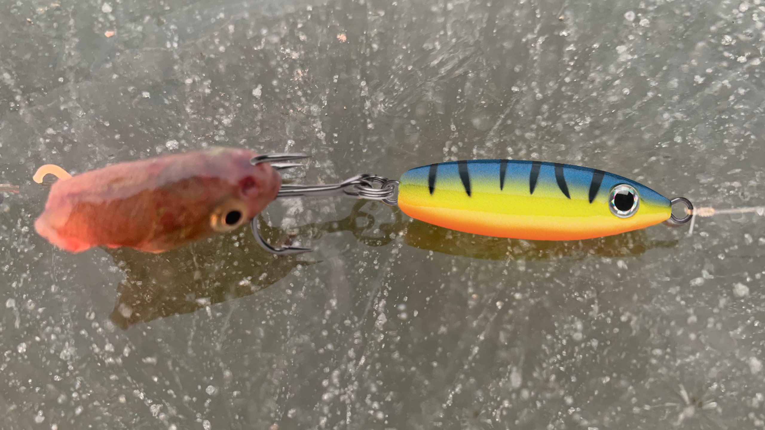 ancient pandaren fishing lure LUHR JENSEN OLD GLORY BASS-ORENO • USA FLAG – Toad Tackle Z520L Color:Petrolero Brian Chan's Ice-Fishing Tips