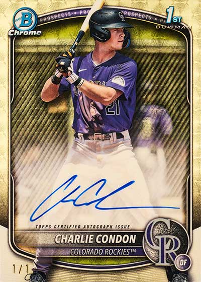 A look at 2025 Bowman Baseball's 1st Bowman Cards