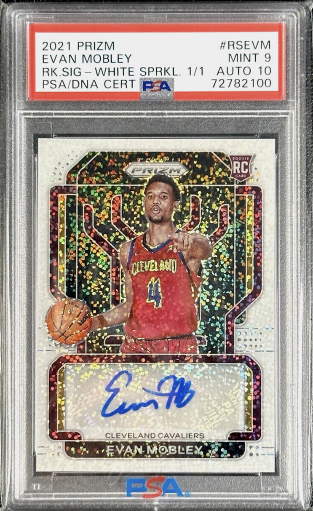 The Cards of NBA Defensive Player of the Year Evan Mobley
