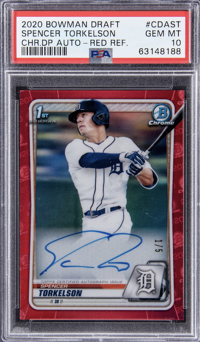 その他 2020 bowman spencer torkelson PSA10 Spencer Torkelson 2020 Bowman Draft Chrome 1st Bowman #BD-121