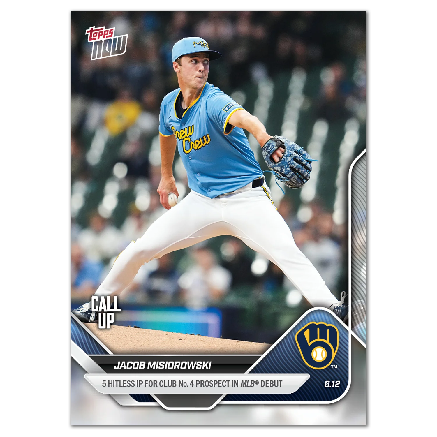Jacob Misiorowski Dominates and Earns Topps NOW card