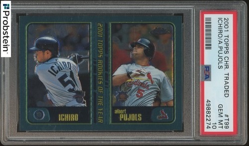 Top Cards From 2001 Topps Chrome Traded & Rookie Baseball Set