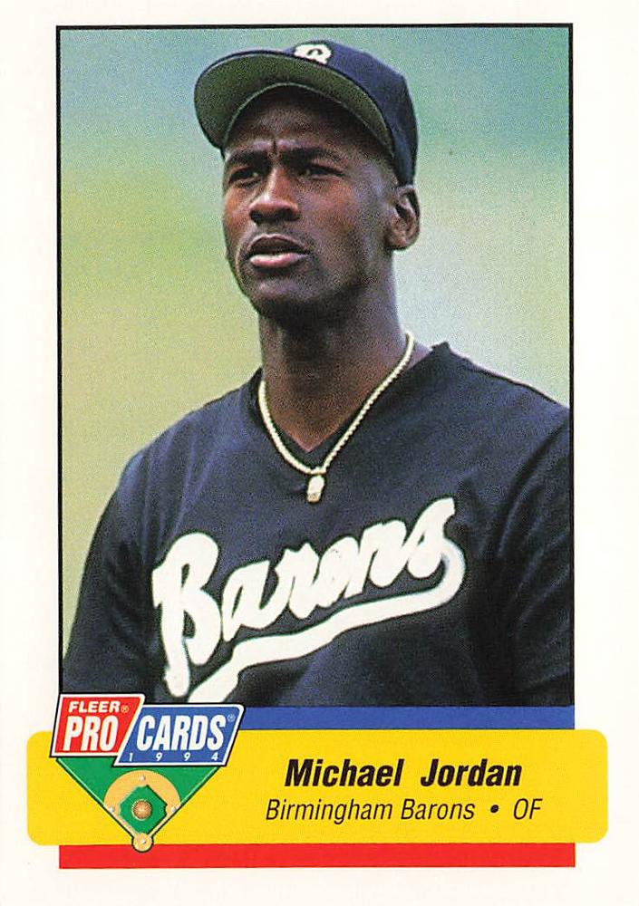 The Five Essential Baseball Cards of Michael Jordan