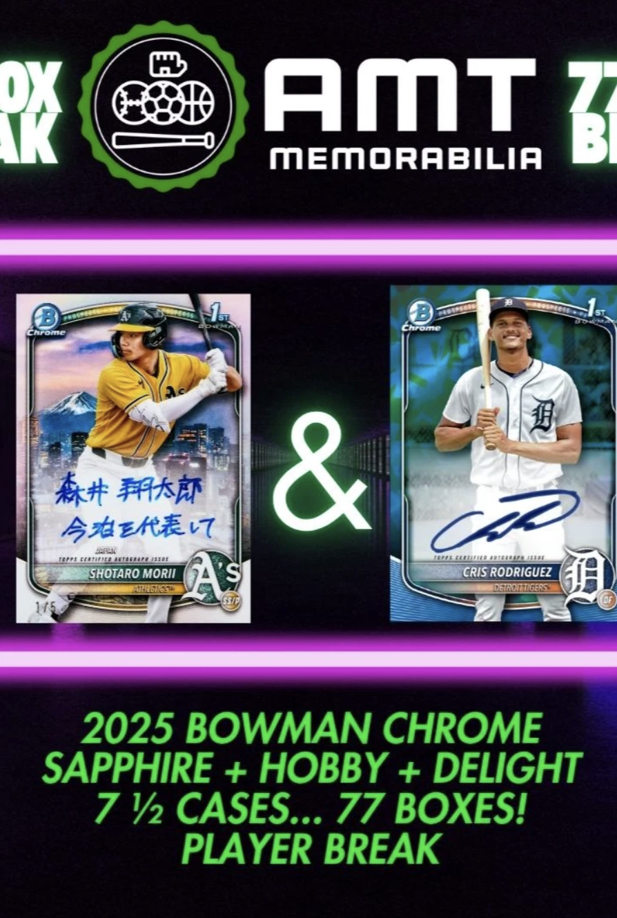 Termarr Johnson 2023 Bowman Sapphire Edition #BSPA-TJ Chrome Prospect