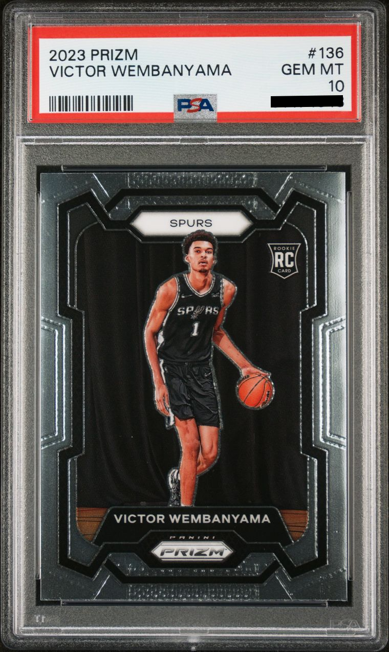 Victor Wembanyama cards are hot, which are being graded the most?