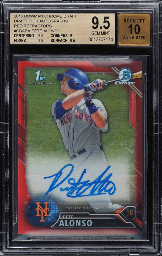 Grail cards of Pete Alonso that should increase after signing