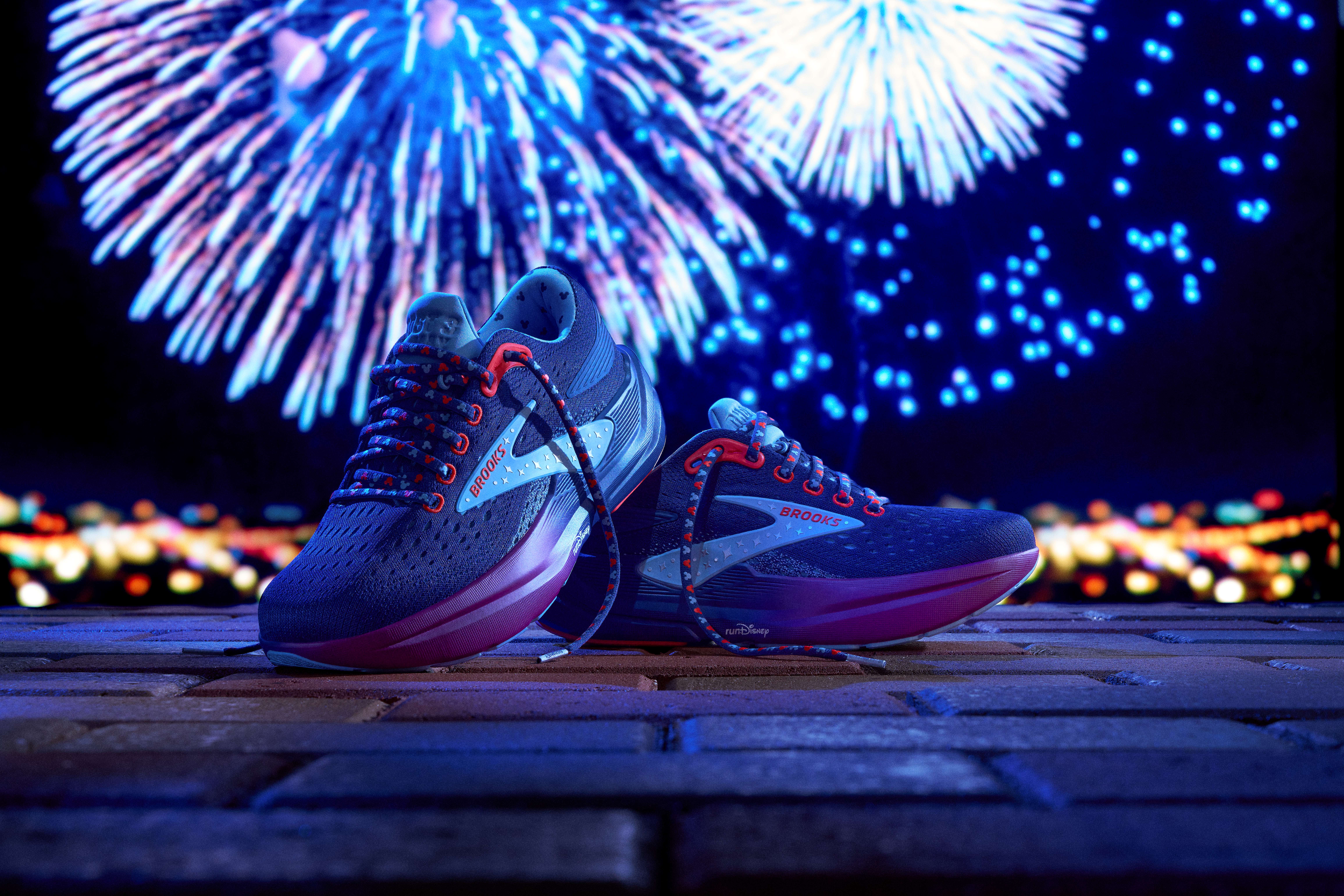 Brooks Blue and White Gradient RunDisney Running Shoes Calling all main characters ✨ Walt Disney World Marathon  main image 2