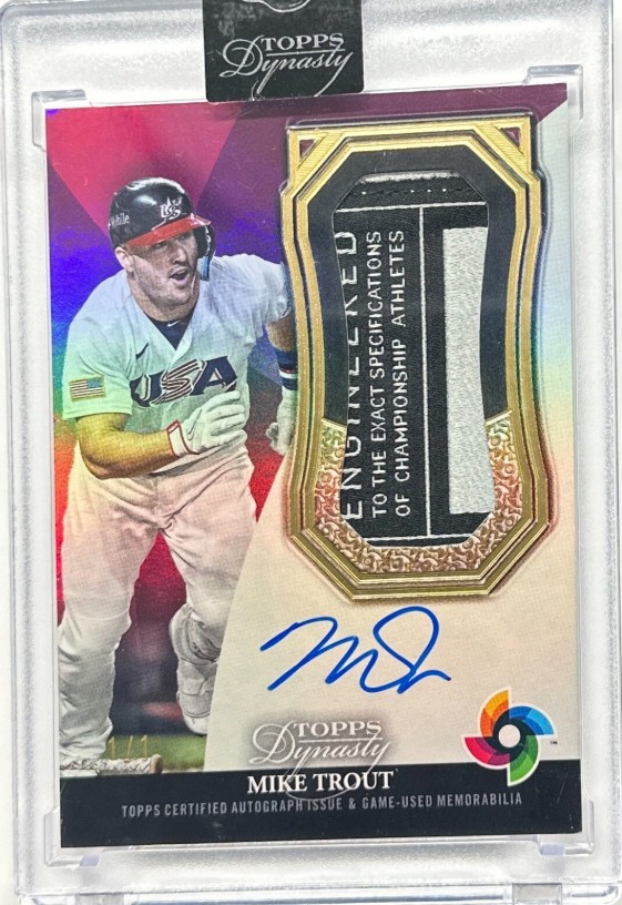 今だけ値下げ　trout 1/1 サイン入り　WBCアメリカ代表キャプテン 今だけ値下げ trout 1/1 サイン入り WBCアメリカ代表キャプテン 【公式