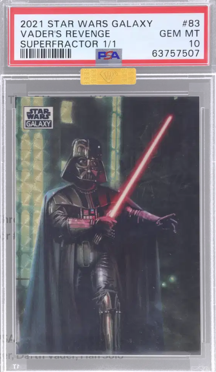 graded star wars cards Star Wars Wonder bread Darth Vader's ship PSA 7 graded card 1977