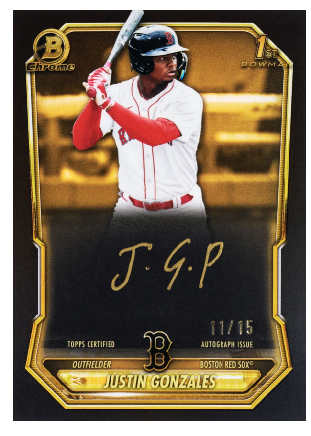 Justin Gonzalez is a Prospect on the Rise in Bowman 2026