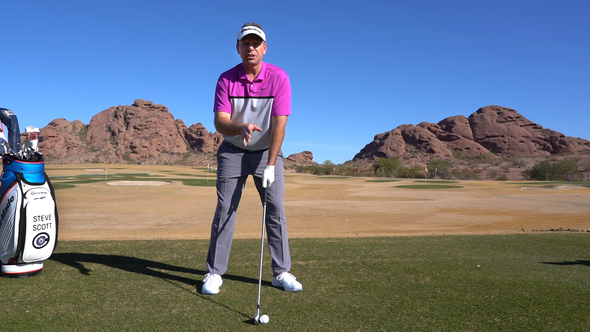 Golf Instruction with Steve Scott: Allow gravity to help set up a shot