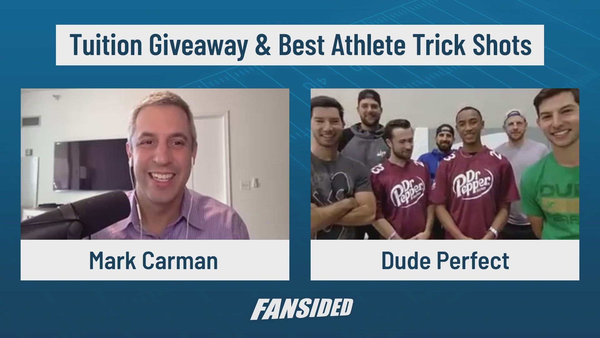 Dude Perfect Previews their Free Tuition Giveaway