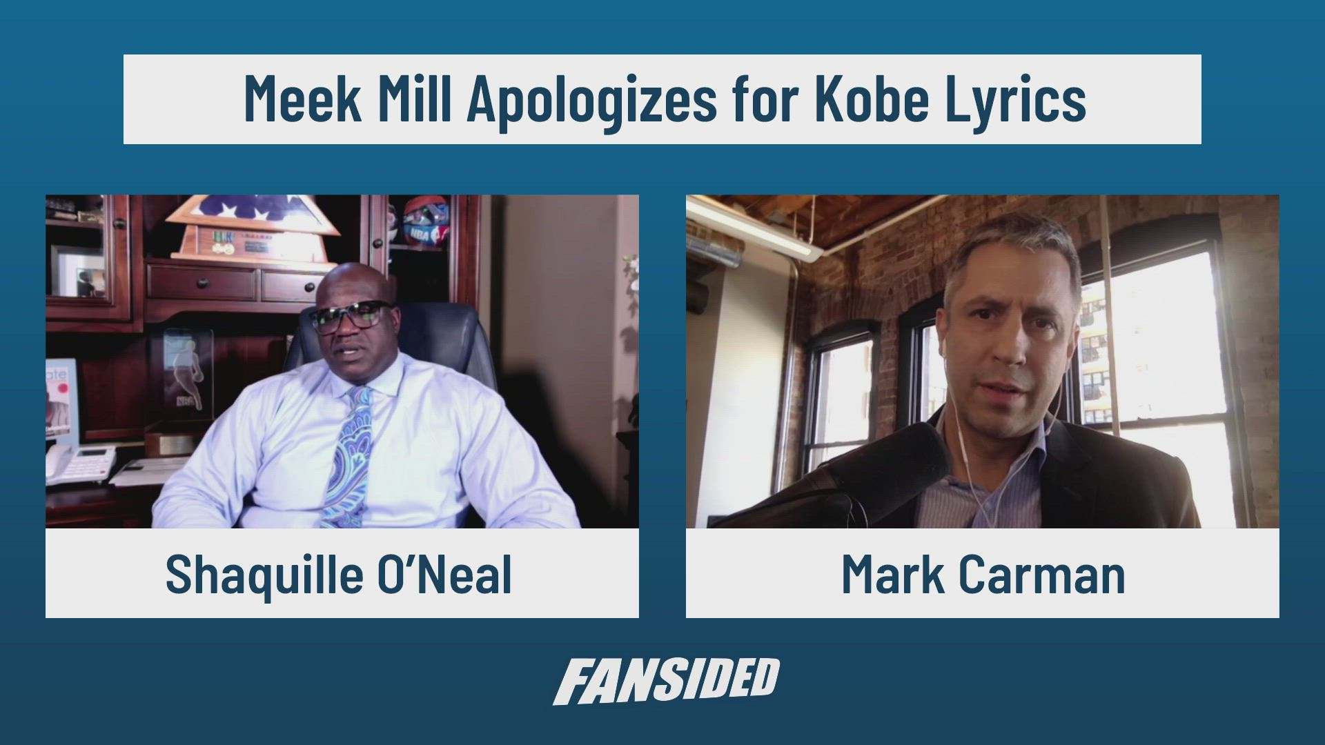 Shaq weighs in on Meek Mill's controversial Kobe Bryant lyric